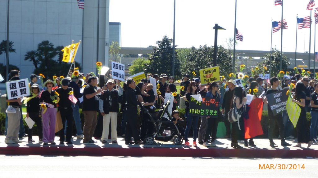 2014 March, OCTA Support Sunflower Movement in L.A.
