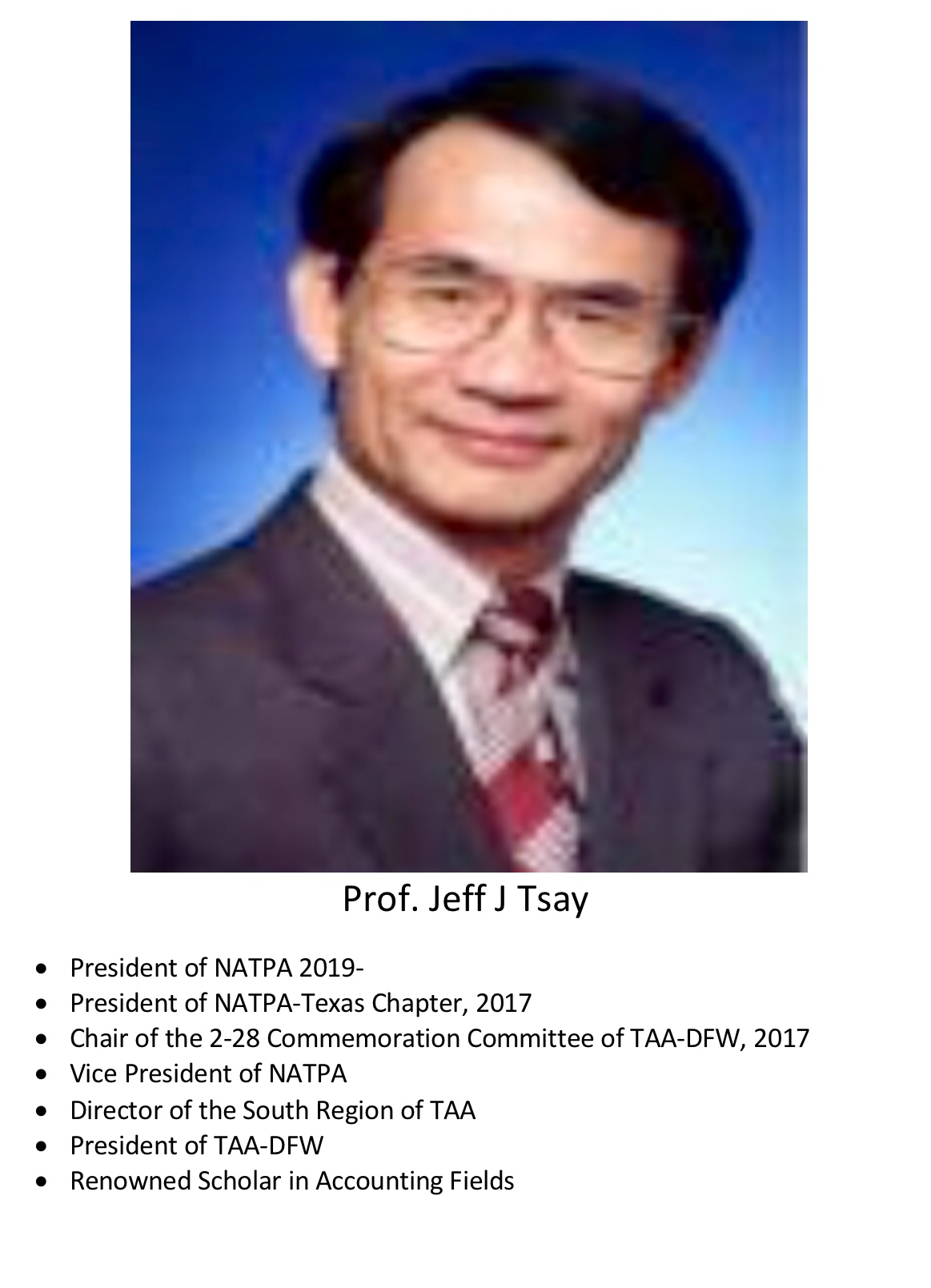 257. Prof. Jeff J Tsay