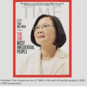 10. Tsai Ing-Wen as one of THE 100 MOST INFLUENTIAL PEOPLE OF 2020/09/2020